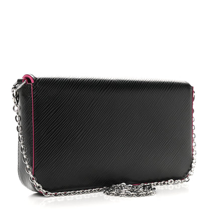 Louis Vuitton Epi Pochette Felicie Black Hot Pink 3 of 10