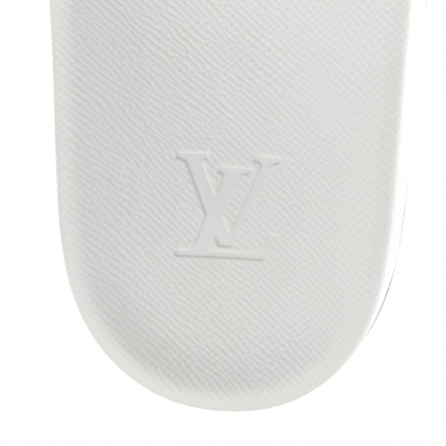 Louis Vuitton Metallic Rubber Embossed Monogram Mens Waterfront Mules 10 Blue 7 of 8