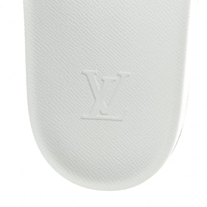 Louis Vuitton Metallic Rubber Embossed Monogram Mens Waterfront Mules 10 Blue 7 of 8