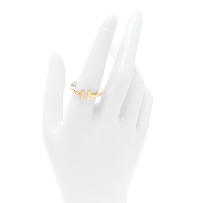 Tiffany 18K Yellow Gold T Square Ring 58 8.5 2 of 4