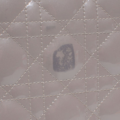 Christian Dior Patent Cannage Large Lady Dior Grey 4 of 12