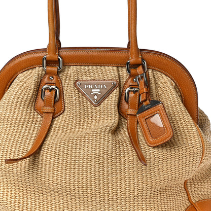 Prada Paglia Cinghiale Frame Bag Naturale Cuoio 8 of 18
