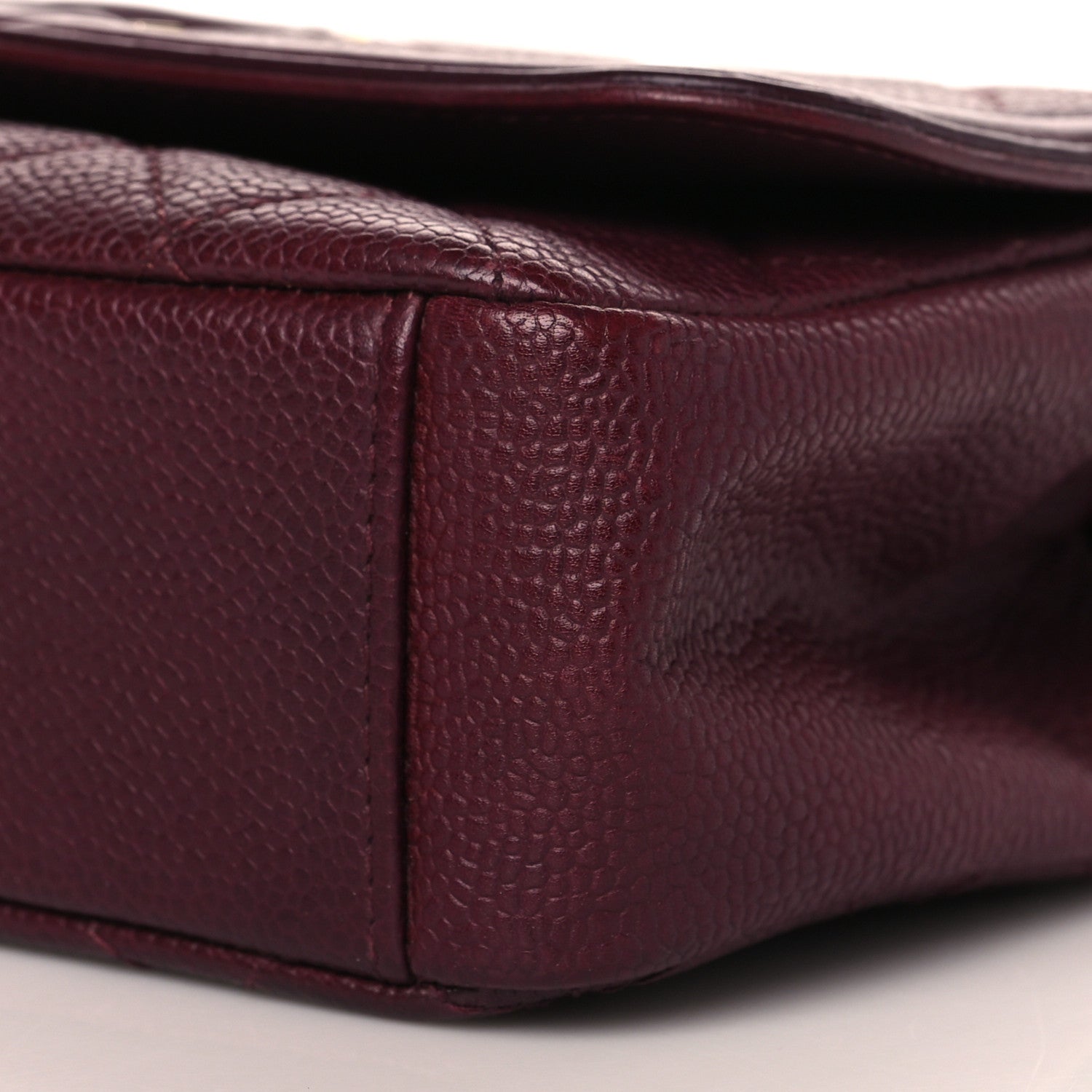 Chanel Caviar Quilted Small CC Filigree Flap Burgundy 9 of 9