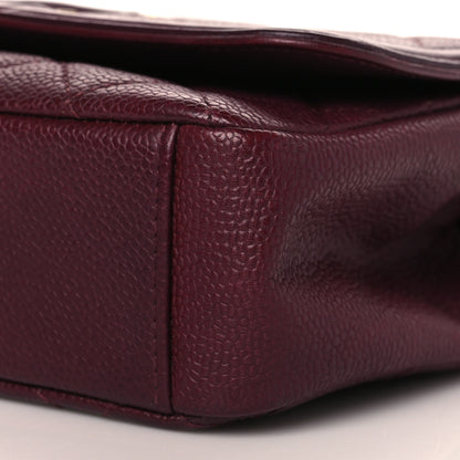 Chanel Caviar Quilted Small CC Filigree Flap Burgundy 9 of 9