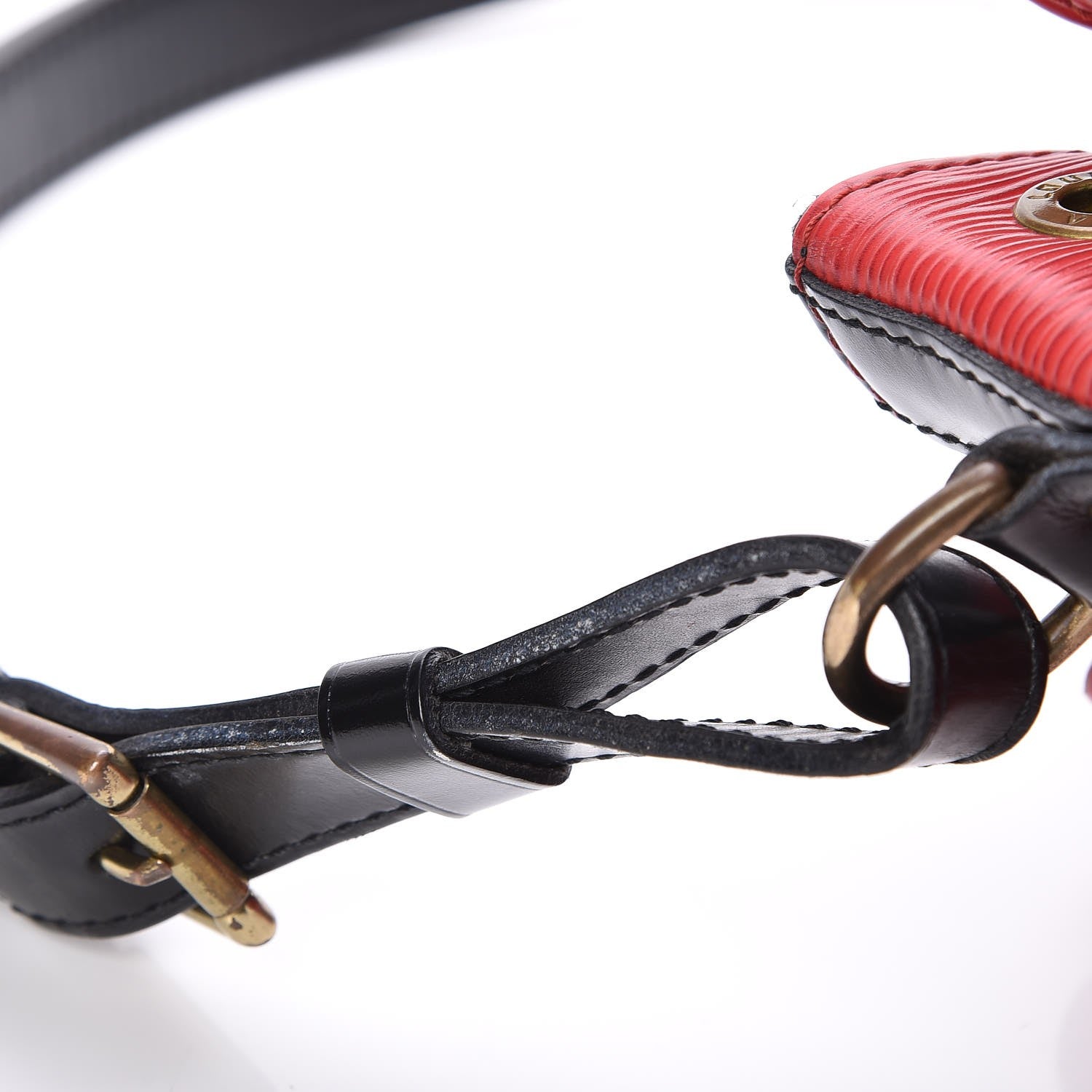 Louis Vuitton Epi Petit Bi-Color Noe Castillan Red Black 11 of 12