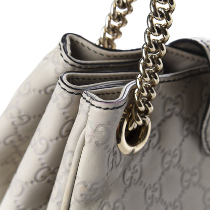 Gucci Guccissima Signature Medium Emily Shoulder Bag Mystic White 13 of 20