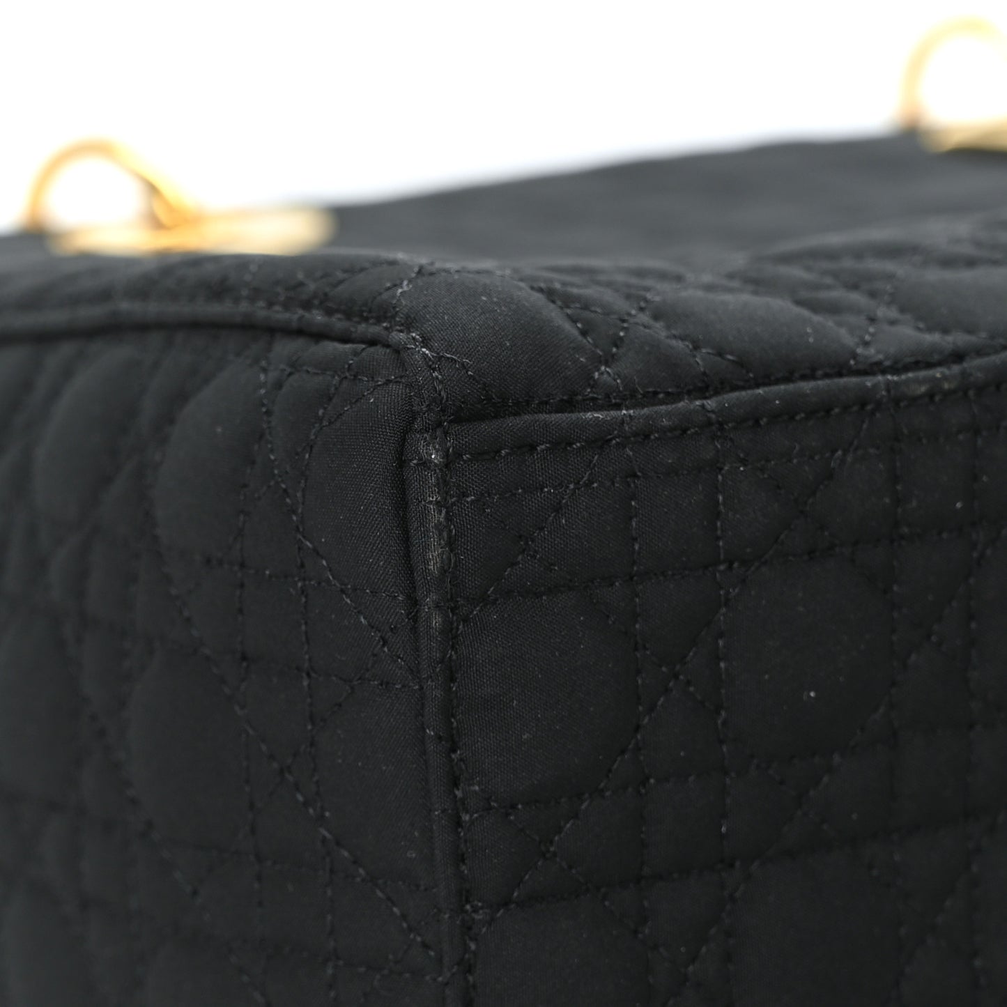Nylon Cannage Large Lady Dior Black