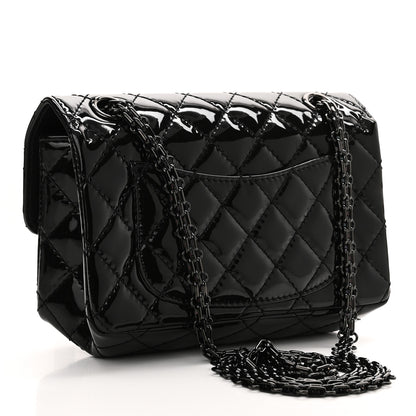 Chanel Patent Calfskin Quilted 2.55 Reissue Mini Flap So Black 3 of 11