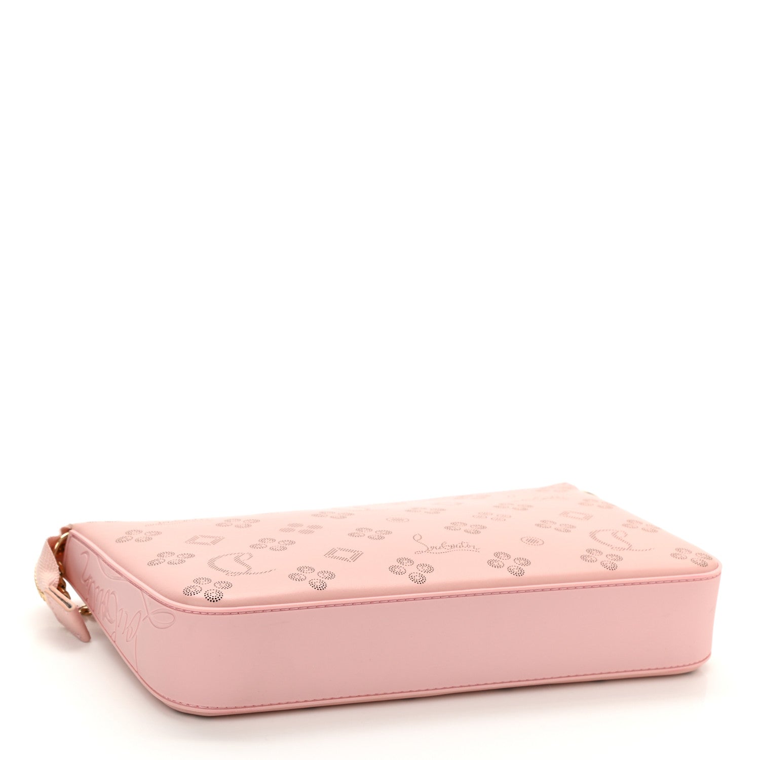 Christian Louboutin Calfskin Loubila Loubinthesky Chain Clutch Rosy 4 of 7