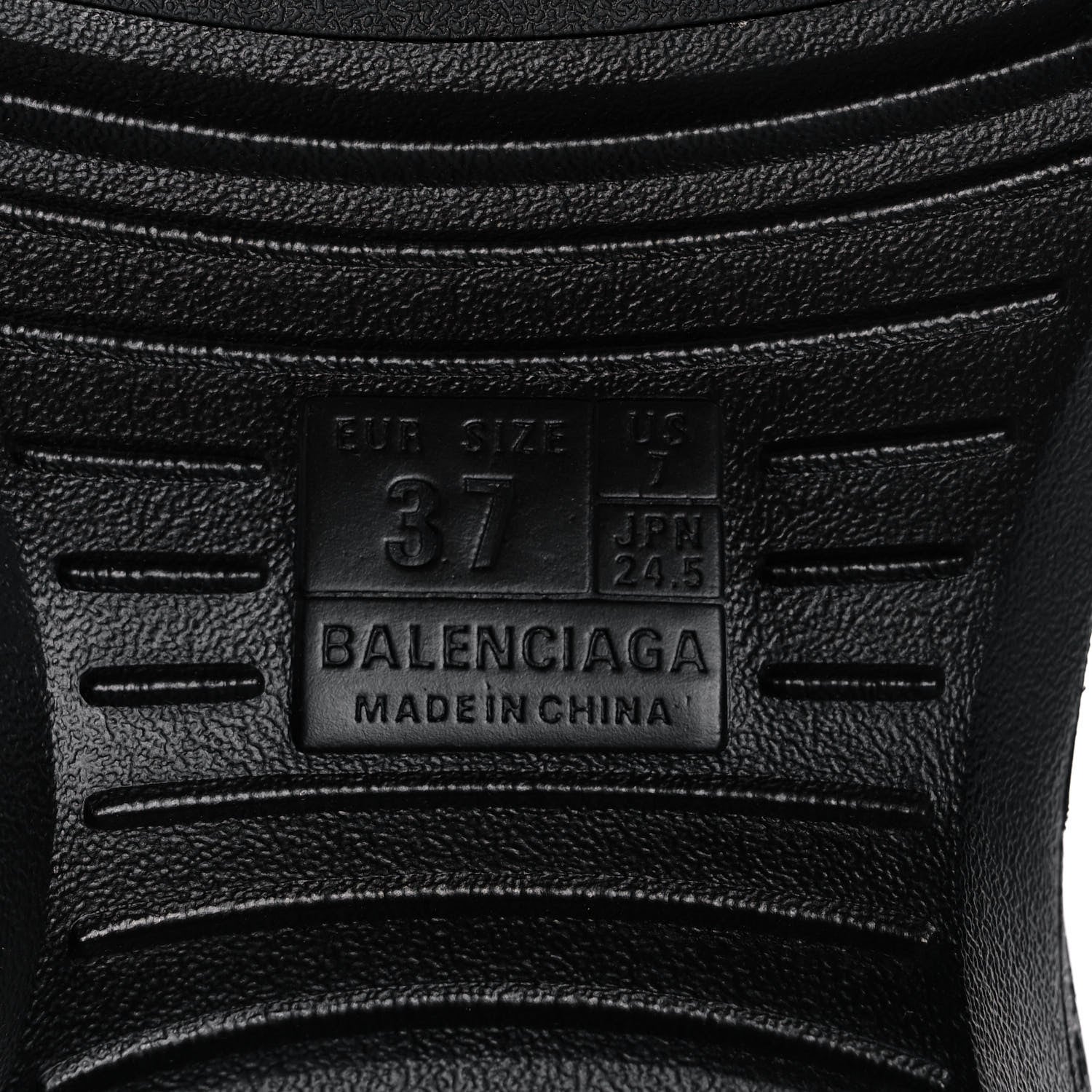 Balenciaga Rubber Womens Mold Thong Sandals 37 Black 7 of 8