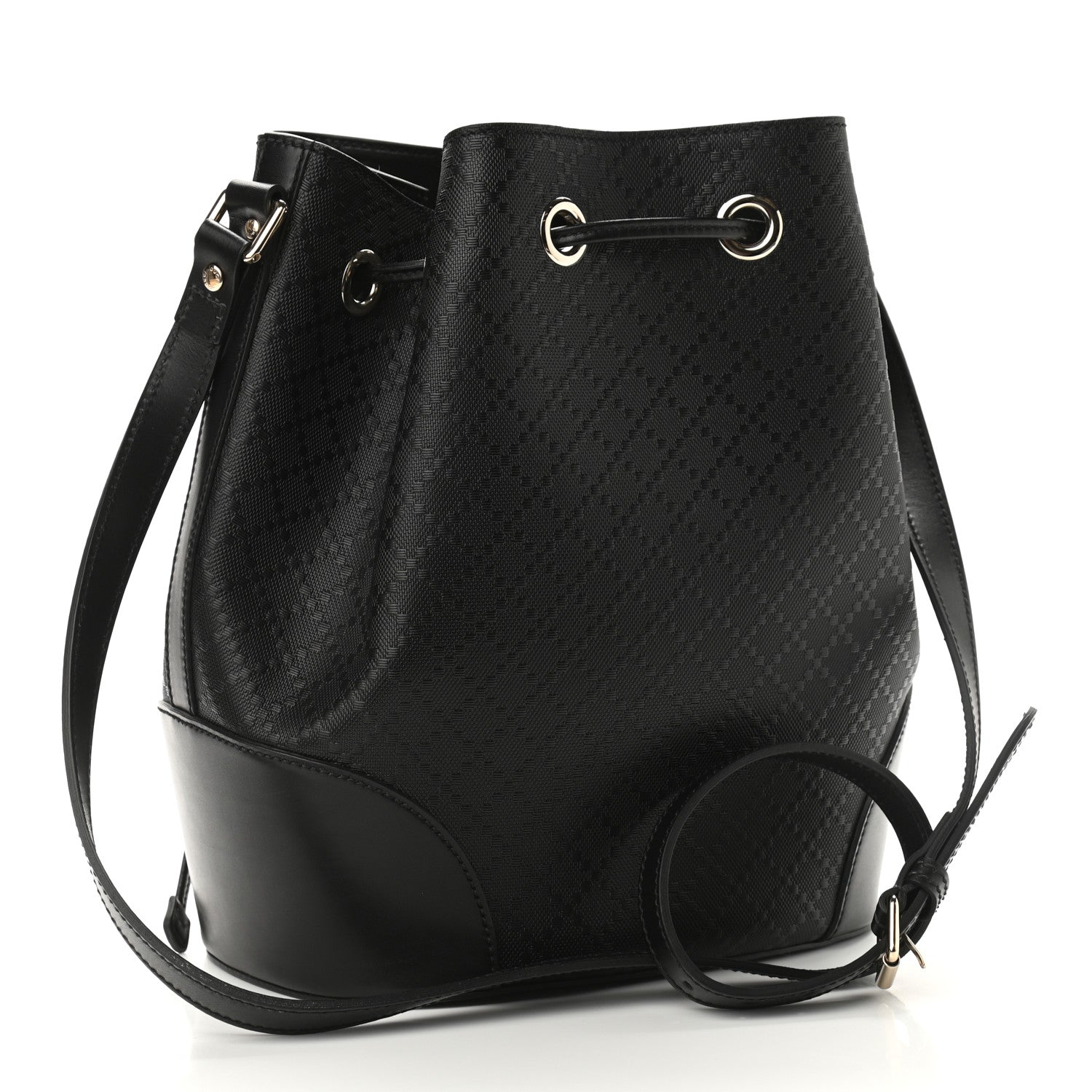 Gucci Bright Diamante Medium Bucket Bag Black 2 of 9