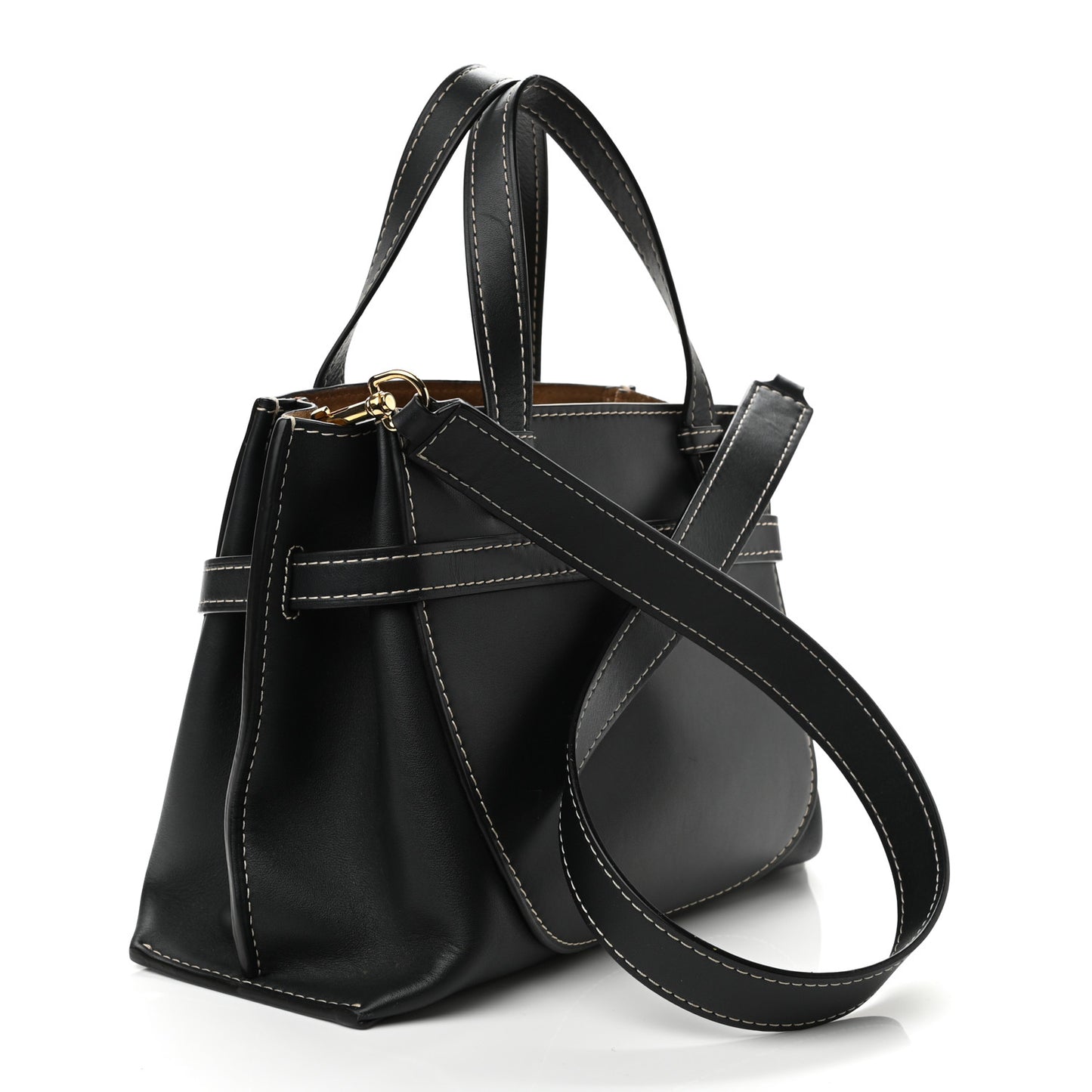 Calfskin Small Gate Tote Midnight Blue