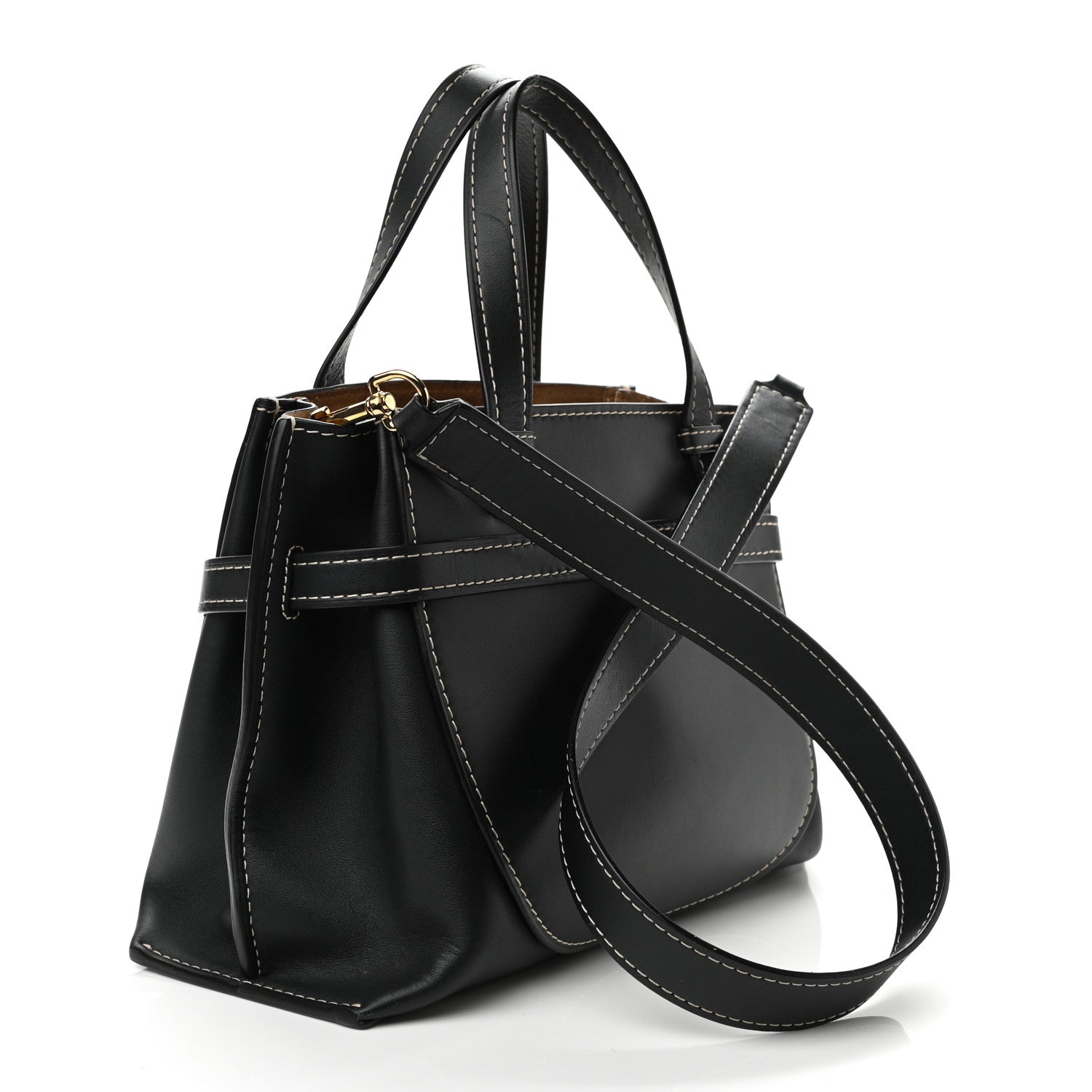 Loewe Calfskin Small Gate Tote Midnight Blue 3 of 13