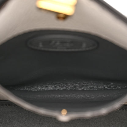 Fendi Cuoio Romano Selleria Bi-Color Medium Peekaboo X-Lite Moon Ghiaia 6 of 11