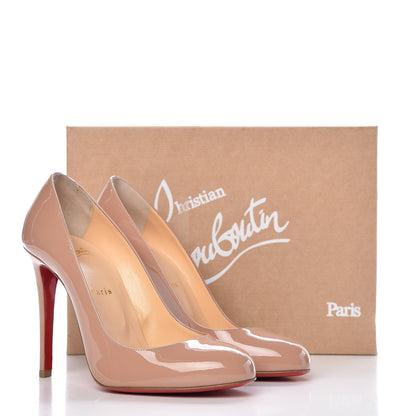 Christian Louboutin Patent Fifille 100 Pumps 39.5 Nude 9 of 9