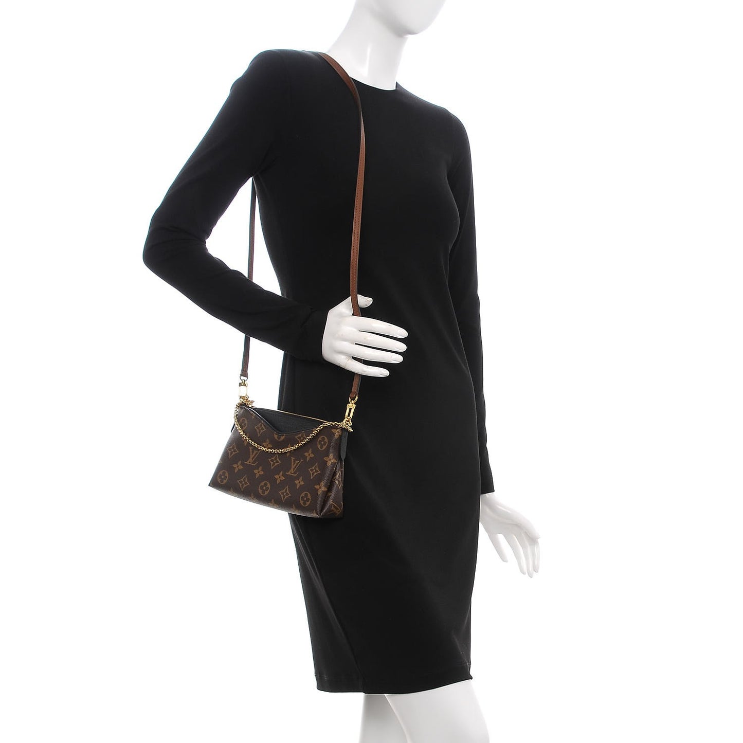 Monogram Pallas Clutch Black