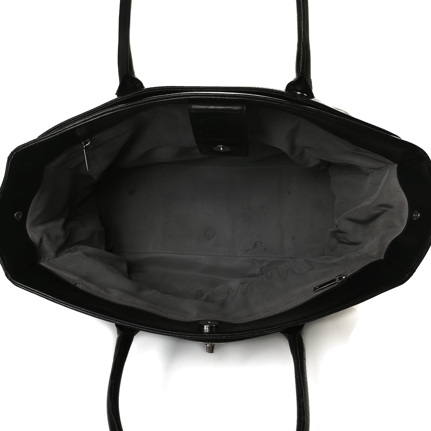 Chanel Deerskin Cerf Executive Shopper Tote Black 4 of 18