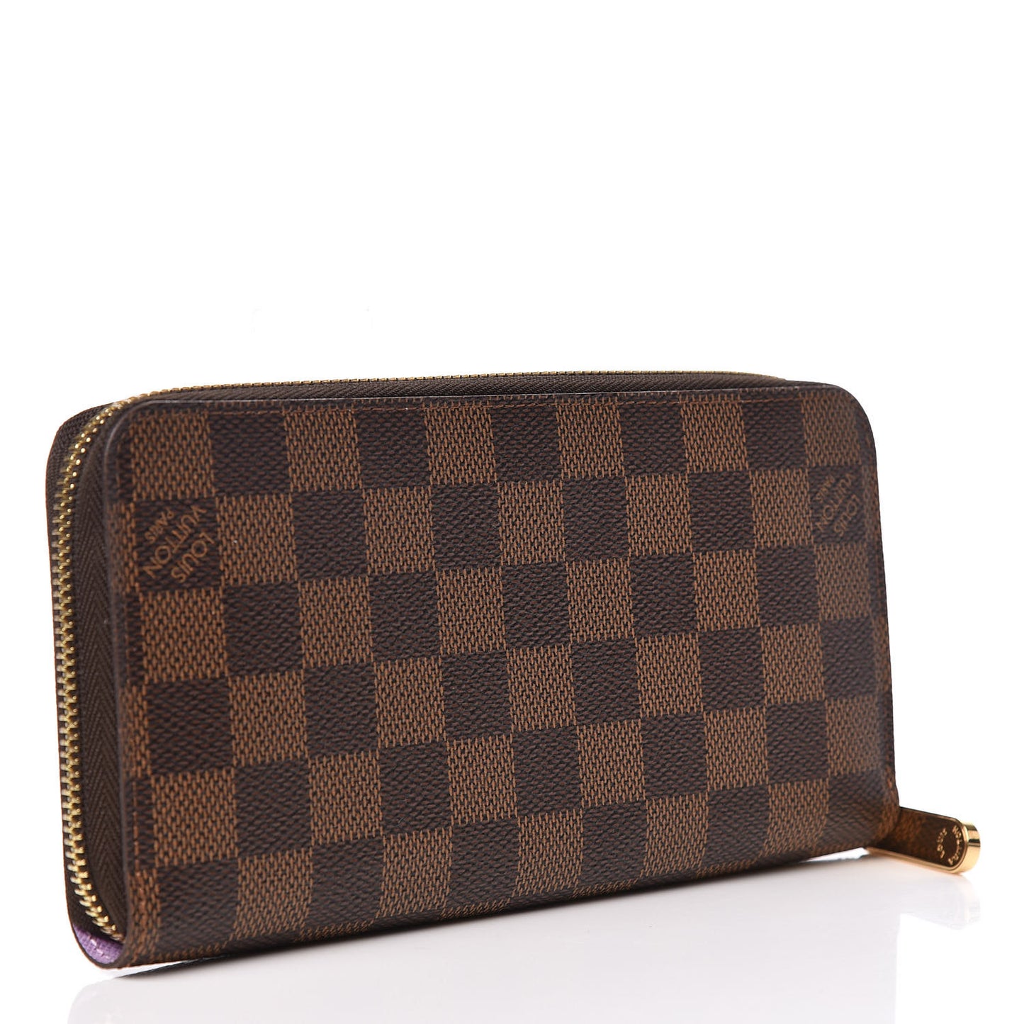 Damier Ebene Illustre Zippy Wallet Violet