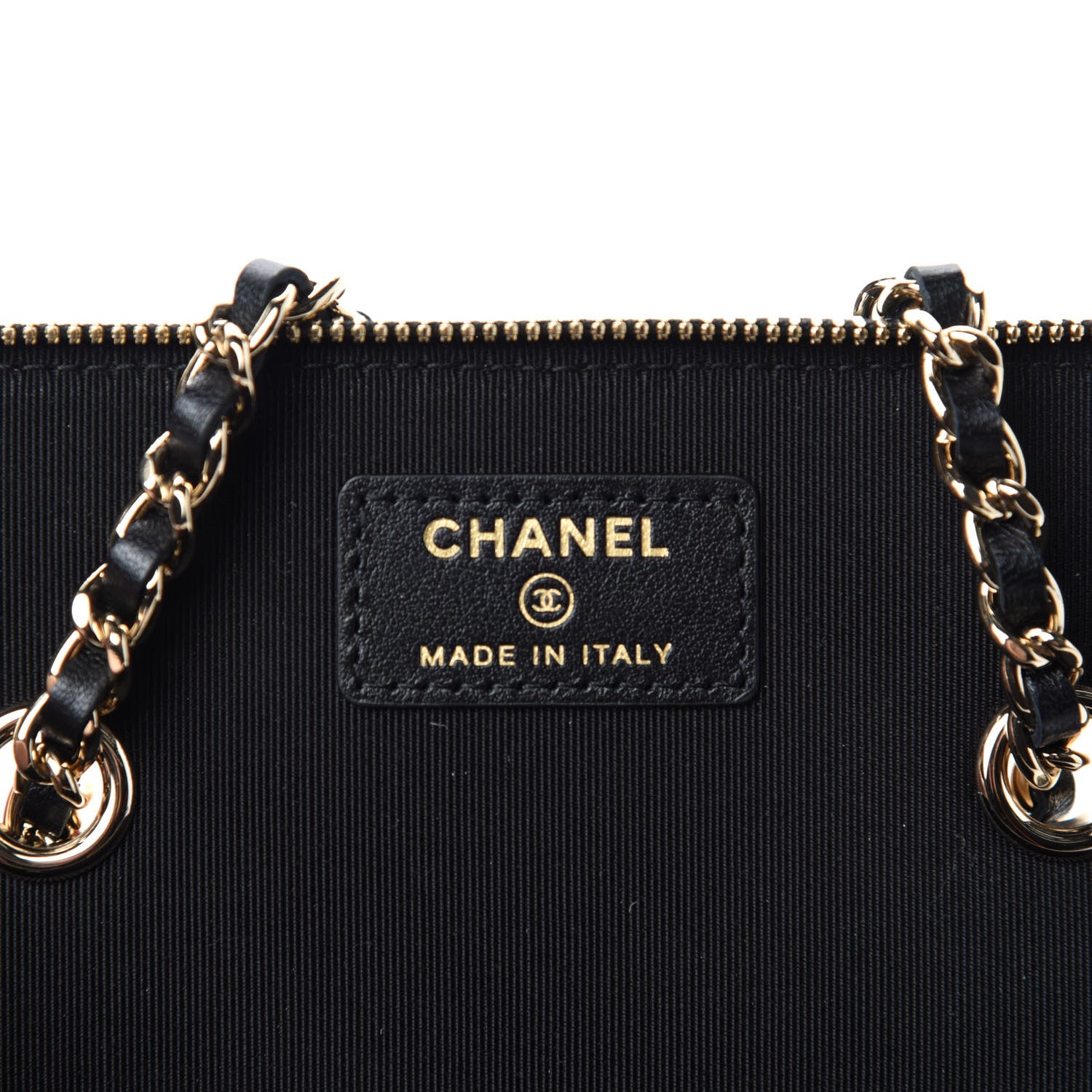 Chanel Lambskin Camellia Embossed Small Vanity Case With Chain Black 8 of 11