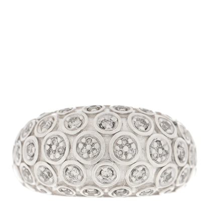 John Hardy Sterling Silver Diamond Dot Dome Ring 57 8 1 of 4