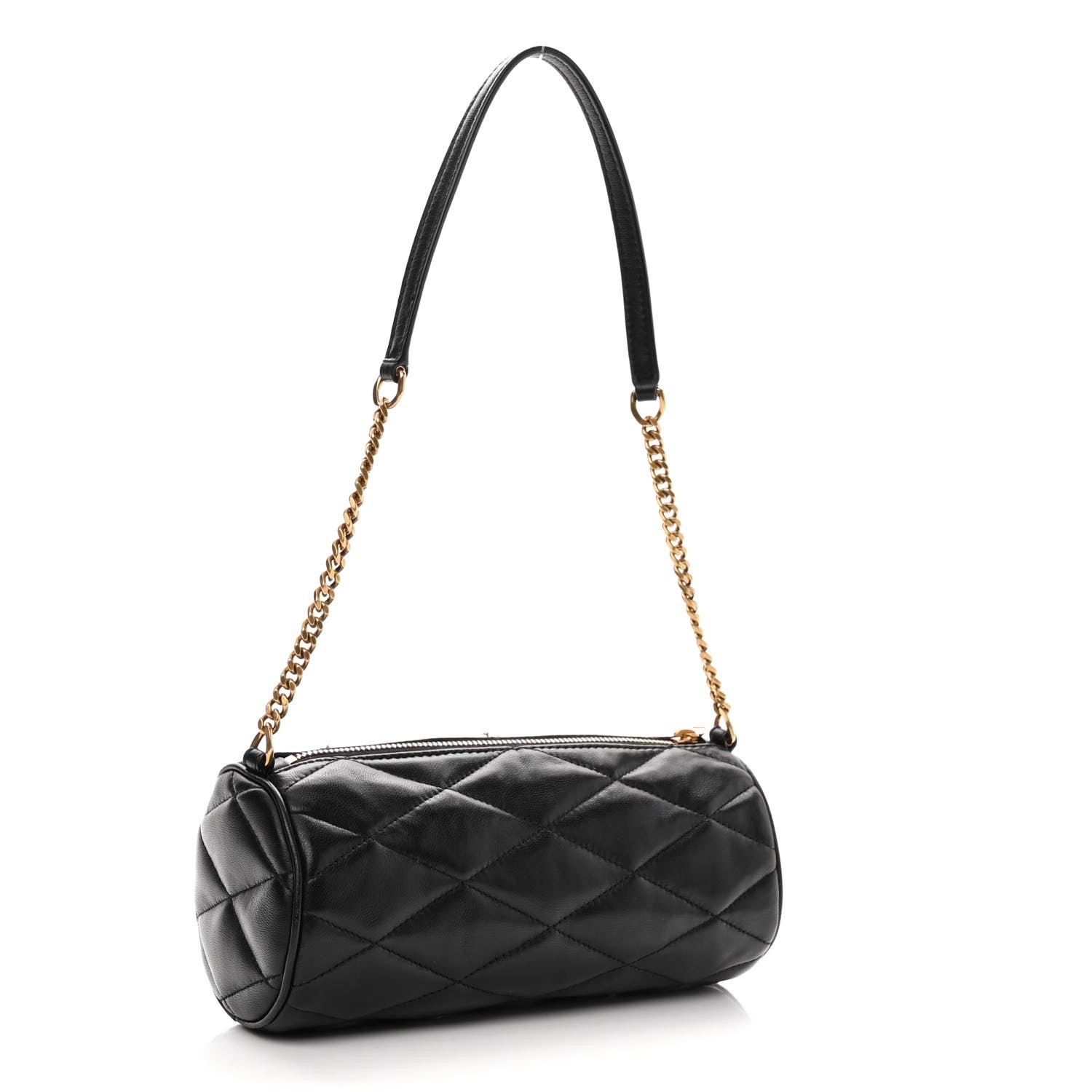 Saint Laurent Lambskin Monogram Mini Sade Tube Bag Black 3 of 11