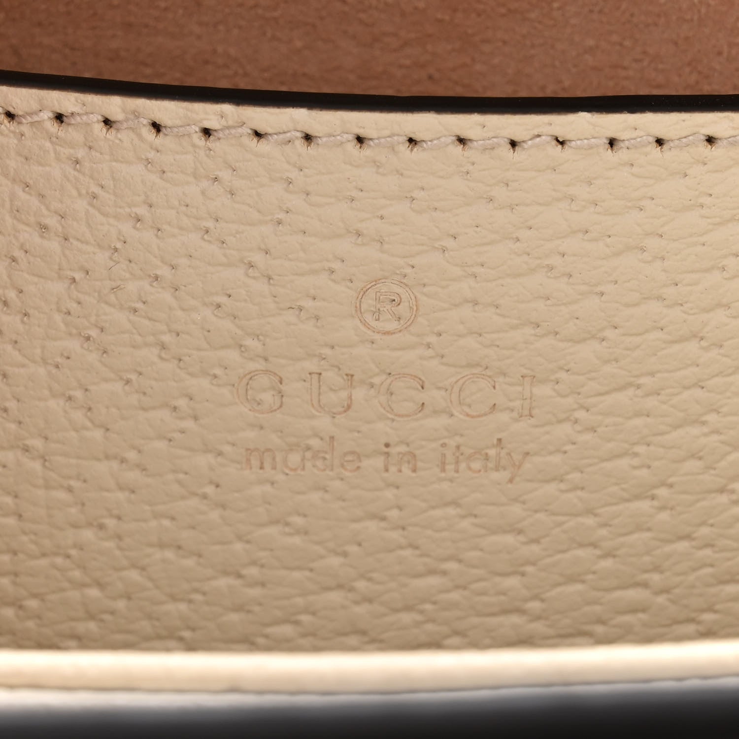 Gucci GG Supreme Monogram Textured Calfskin Web Small Ophidia Chain Shoulder Bag Beige Ebony Mystic White 6 of 9