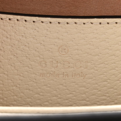 Gucci GG Supreme Monogram Textured Calfskin Web Small Ophidia Chain Shoulder Bag Beige Ebony Mystic White 6 of 9