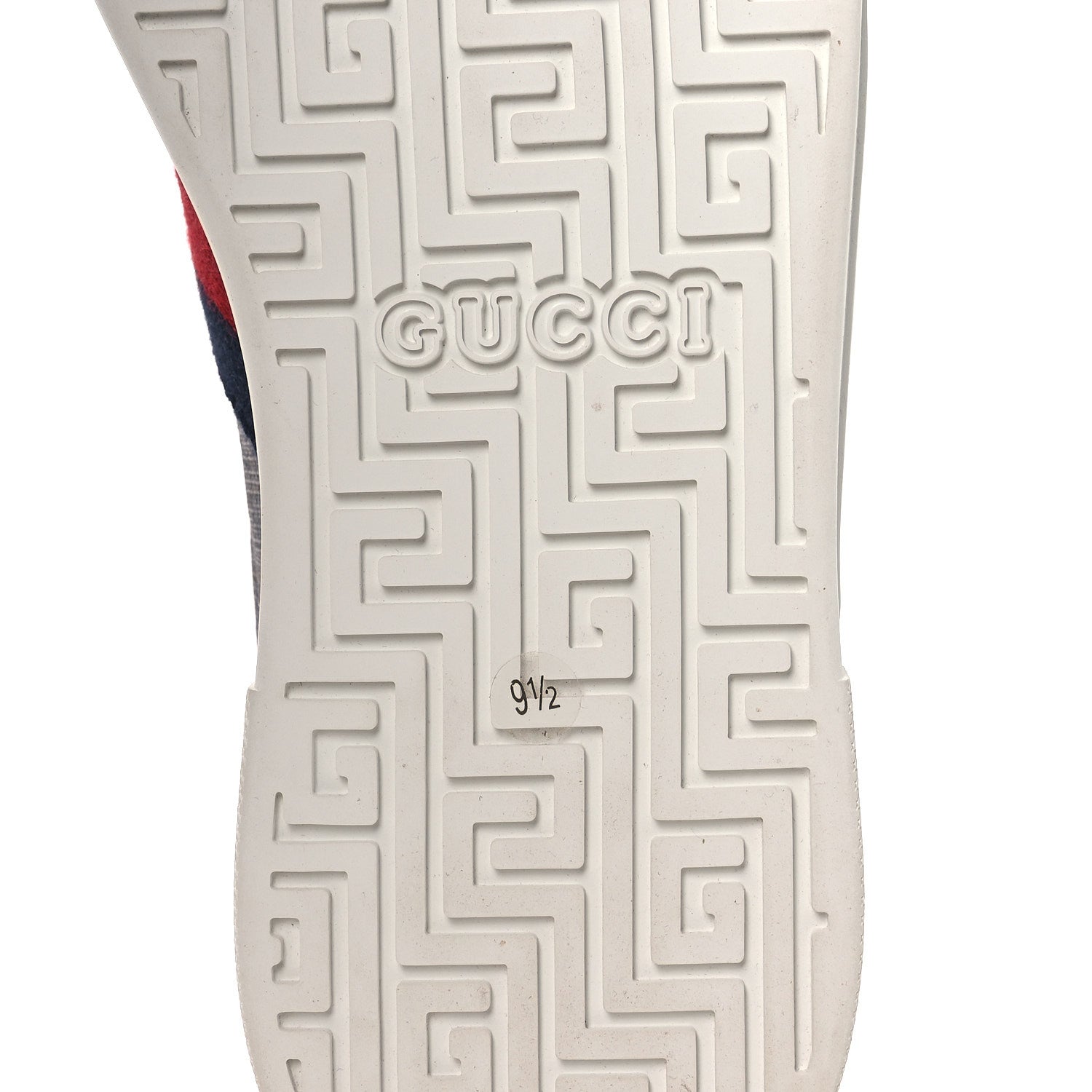Gucci GG Supreme Monogram Web Mens New Ace Sneakers 9.5 Dark Blue 8 of 11