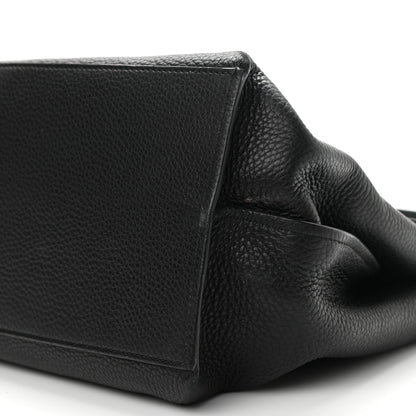 Gucci Pebbled Calfskin Large Bamboo Daily Top Handle Bag Black 10 of 17
