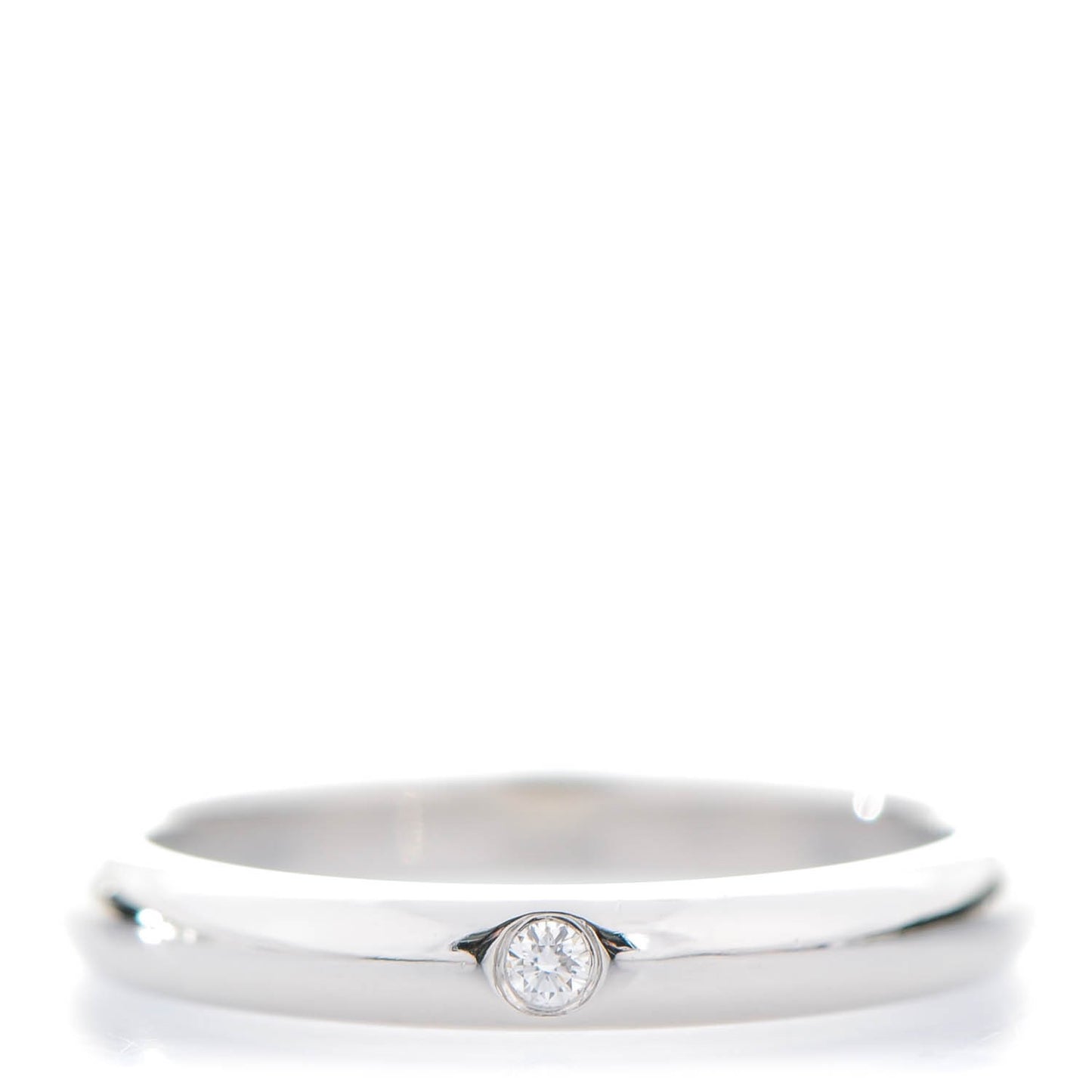 Platinum Diamond Elsa Peretti Band Ring 6