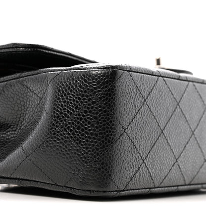 Chanel Caviar Quilted Medium Double Flap Black 9 of 13