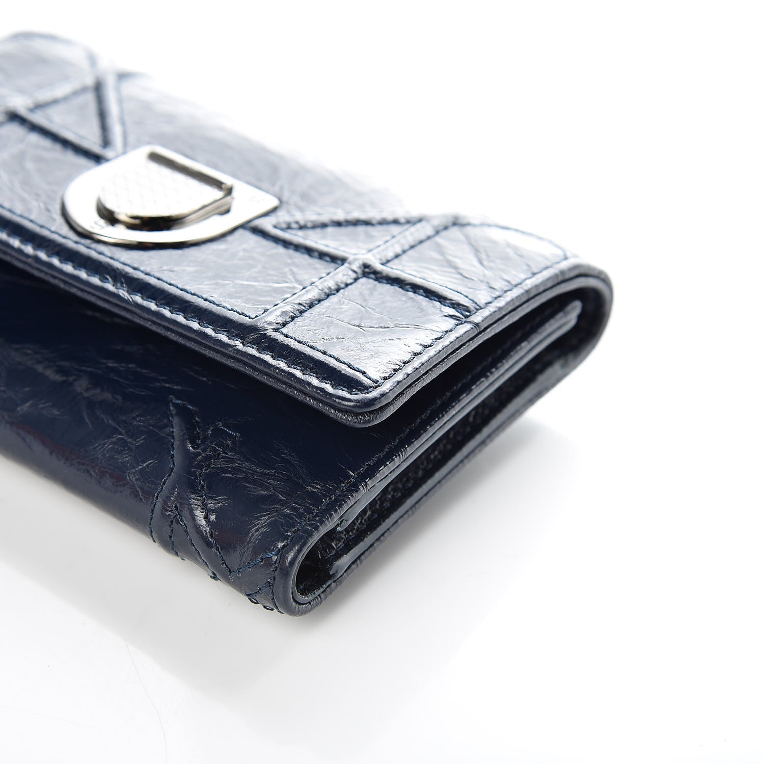 Christian Dior Lambskin Diorama Elancee Wallet Dark Marine 11 of 12