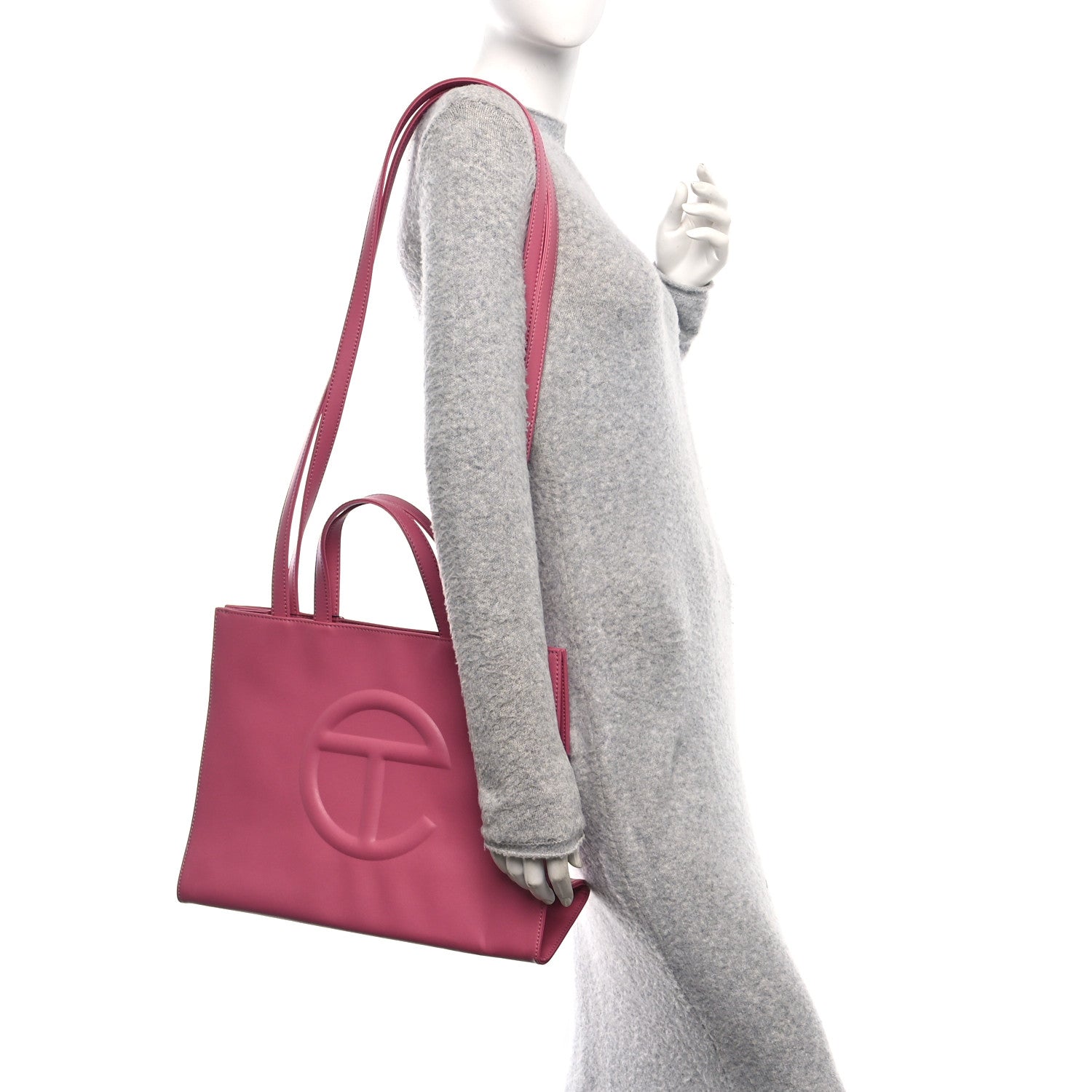 Telfar Vegan Leather Medium Shopping Bag Corned Beef 1788727