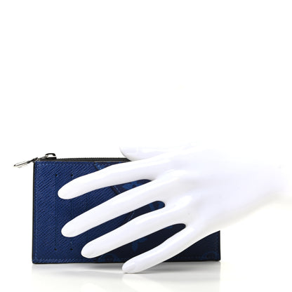 Louis Vuitton Monogram Taiga Coin Card Holder Cobalt 2 of 6