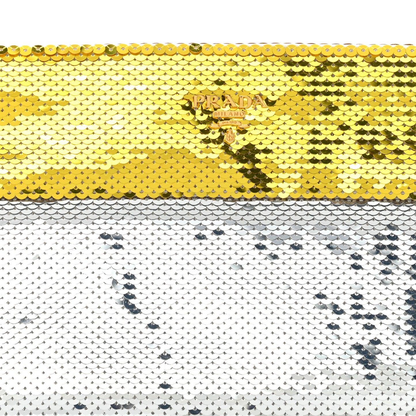 Sequin Clutch Gold Silver