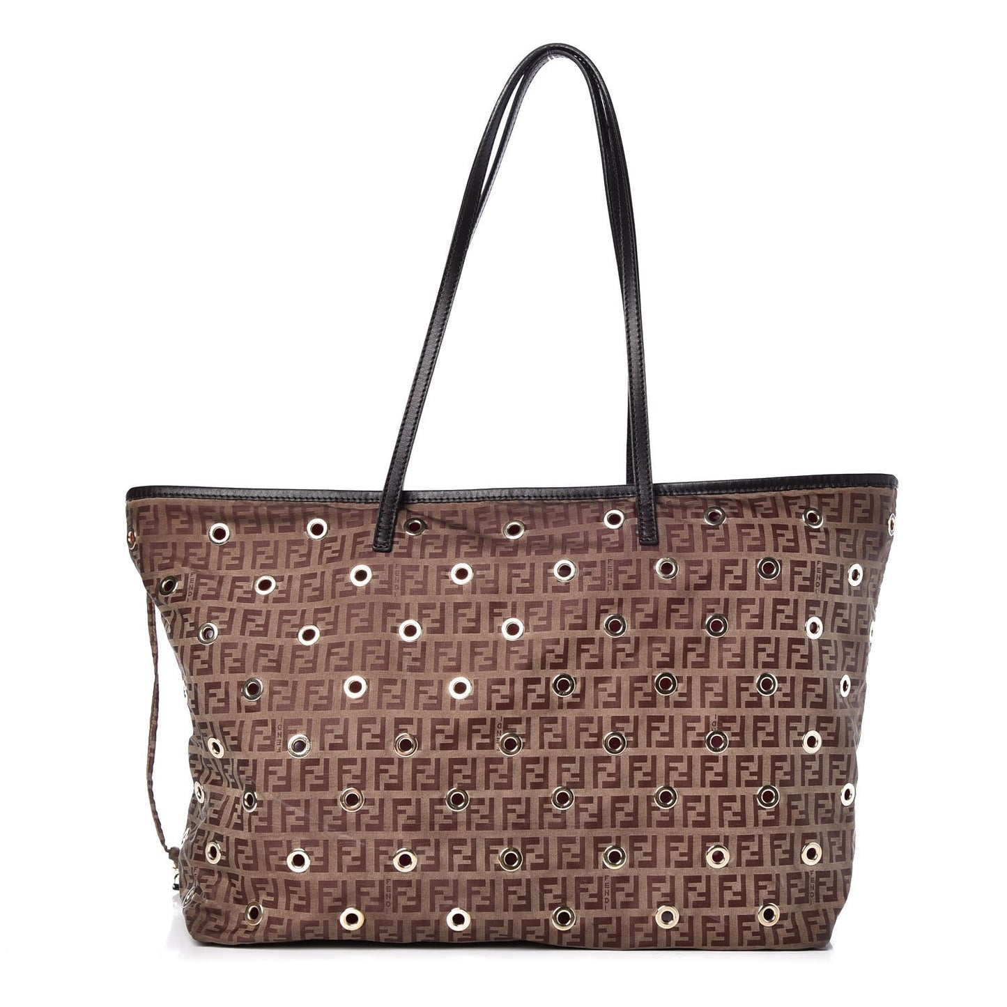 Nylon Zucchino Grommet Medium Roll Tote Mogano Panna Red Moro