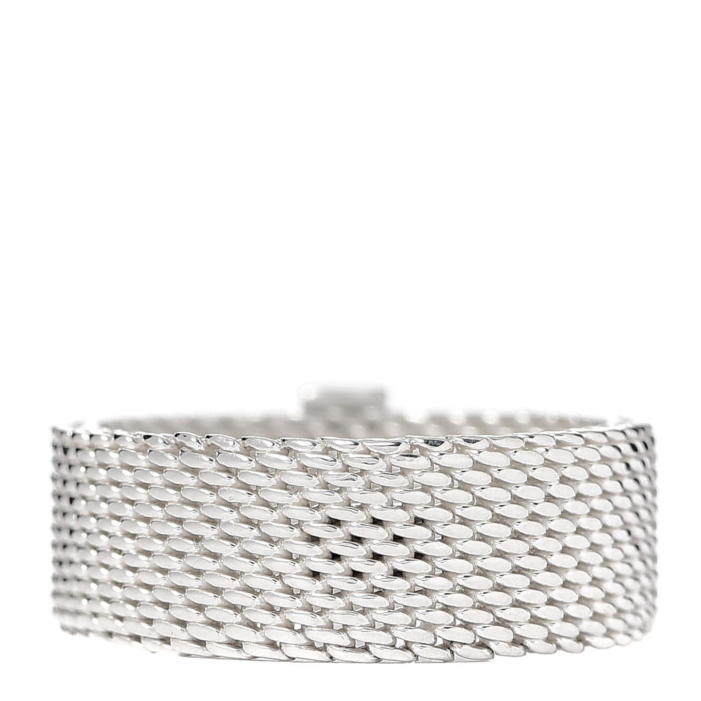 Sterling Silver Diamond Somerset Mesh Ring 51 5.75