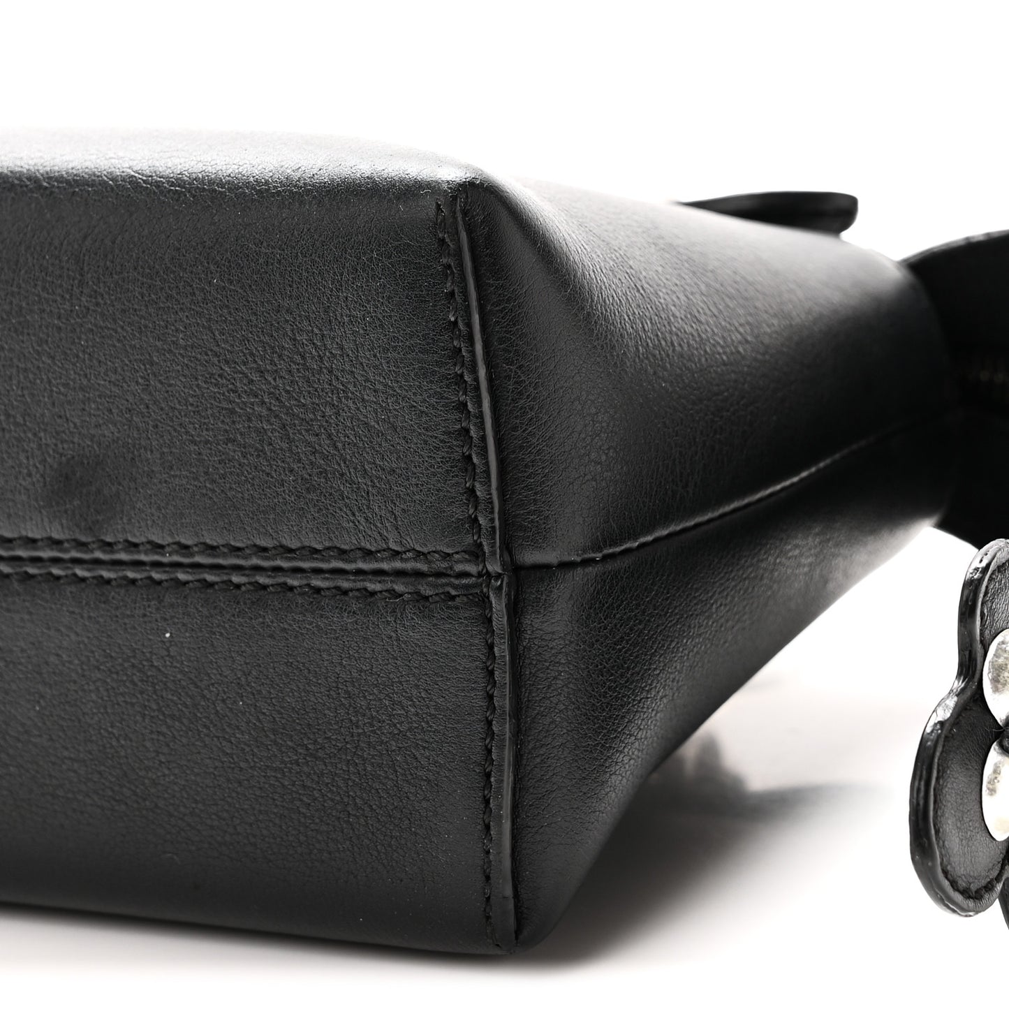 Shiny Nappa Crystal Croc Tail Mini By The Way Boston Bag Black Smoky Quartz