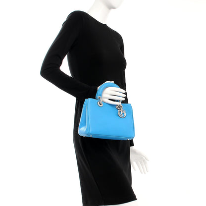 Christian Dior Bullcalf Small Diorissimo Tote Bleu Nosy 3 of 10