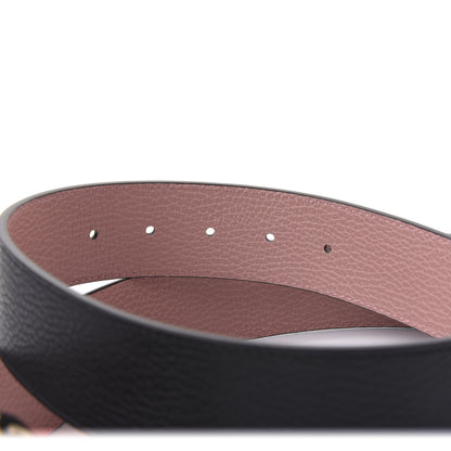 Gucci Calfskin 1973 Reversible Belt 90 36 Black Pink 3 of 6