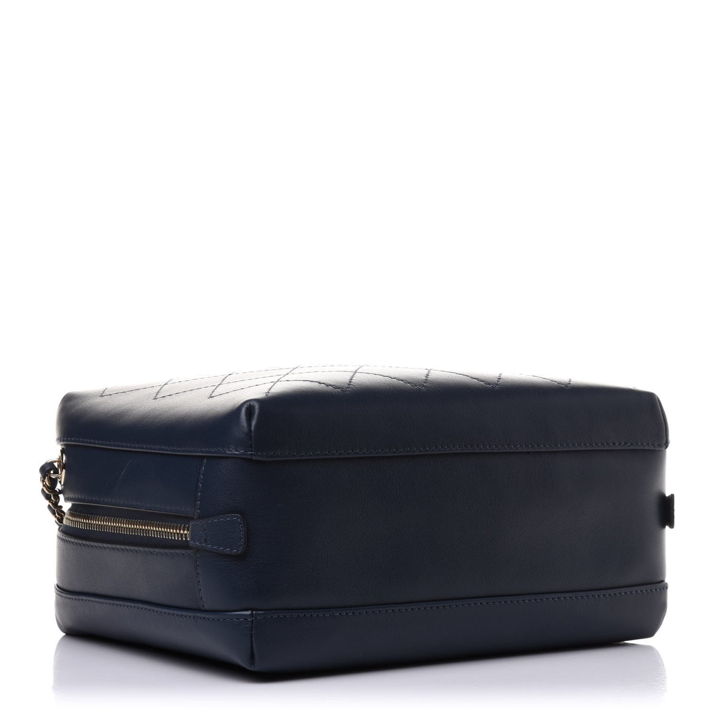 Calfskin Stitched CC Camera Case Bag Blue