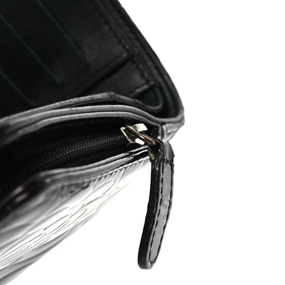 Chanel Patent Camellia Embossed Zipped Pocket Wallet Brown 10 of 13
