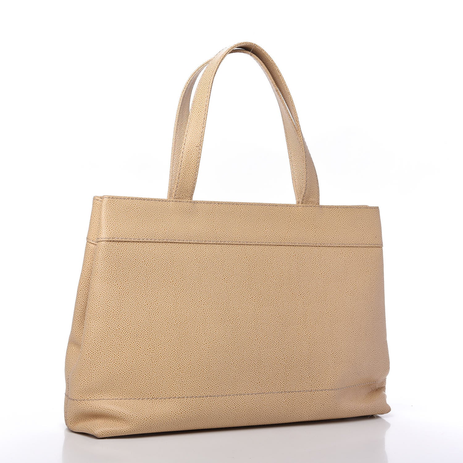 Chanel Caviar CC Tote Beige 3 of 11