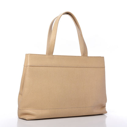 Chanel Caviar CC Tote Beige 3 of 11