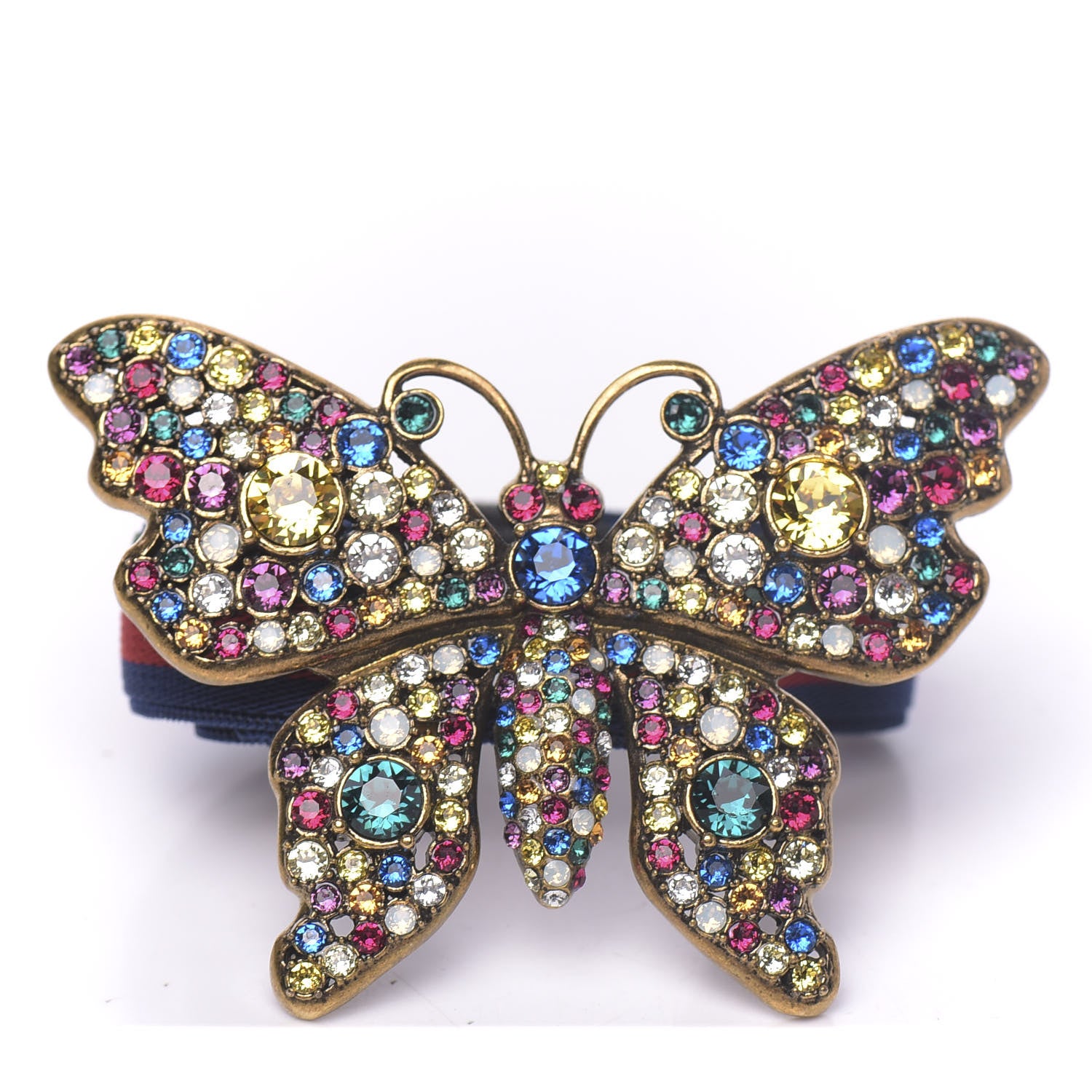 Gucci Web Crystal Butterfly Bracelet Multicolor 1 of 5