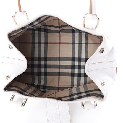 Burberry Grainy Calfskin Top Handle Bag White 4 of 8