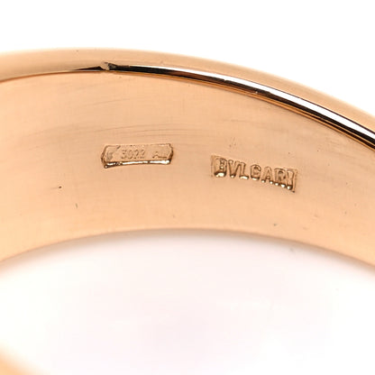 Bulgari 18K Yellow Gold Black Onyx Tronchetto Ring 52 6 4 of 4