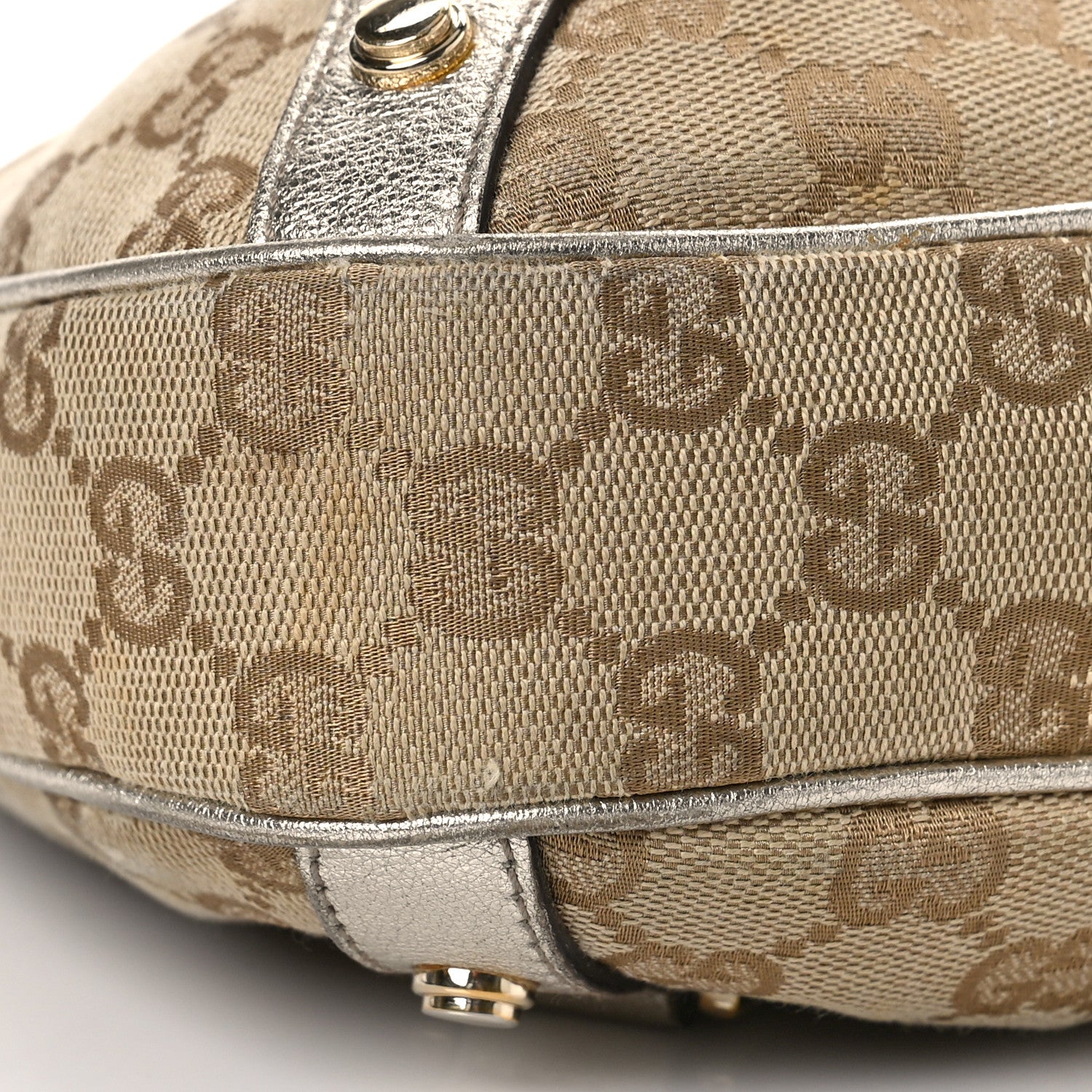 Gucci Monogram Medium Abbey D Ring Hobo Gold 8 of 10