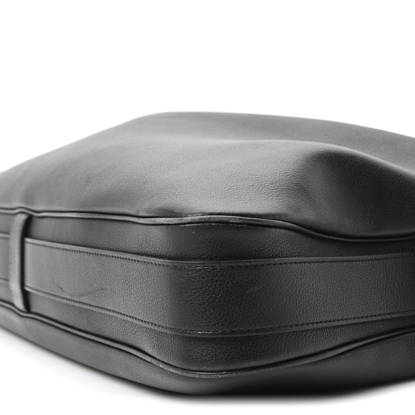 Supple Calfskin Large Romy Shoulder Bag Black