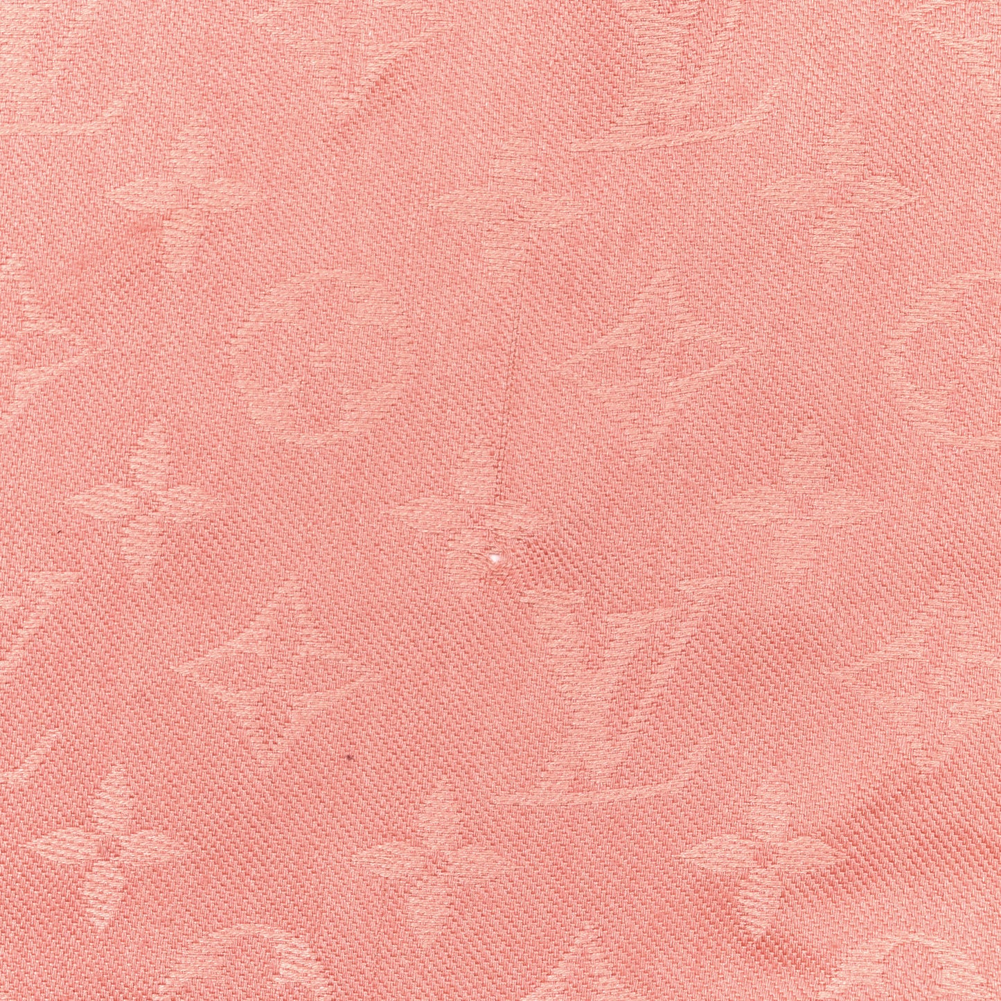 Silk Wool Monogram Shawl Corail